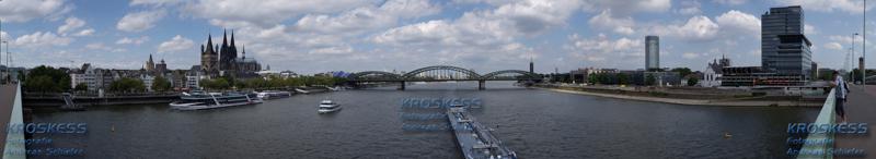 Köln, Blick von der Deutzer Brücke